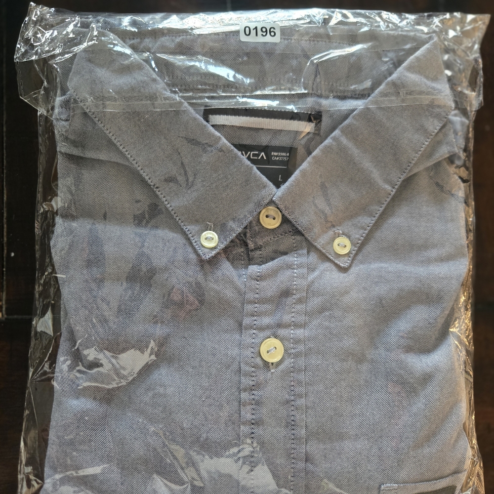 Men's Lighter Sky Blue Button-Up Shirt - Picture 8 of 8